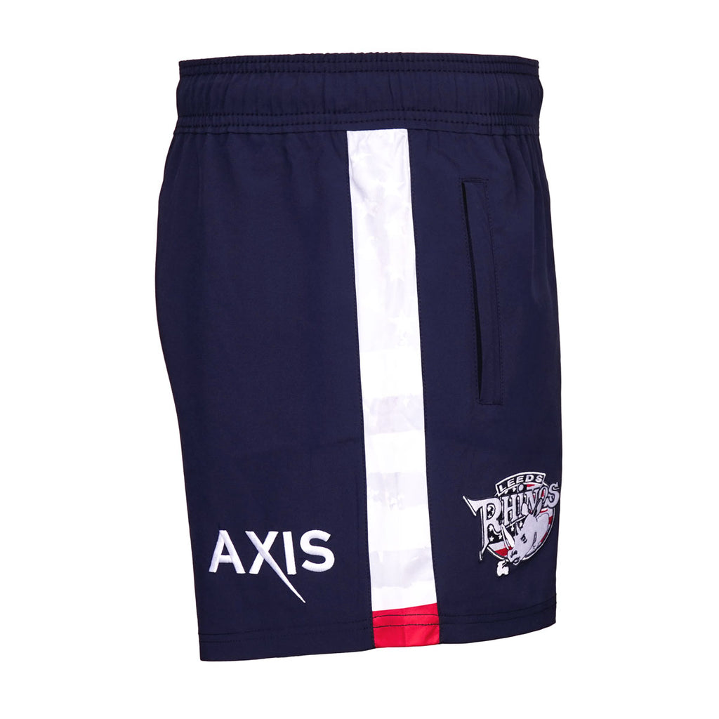 Leeds Rhinos 2026 USA Training Shorts Panel Wht JNR