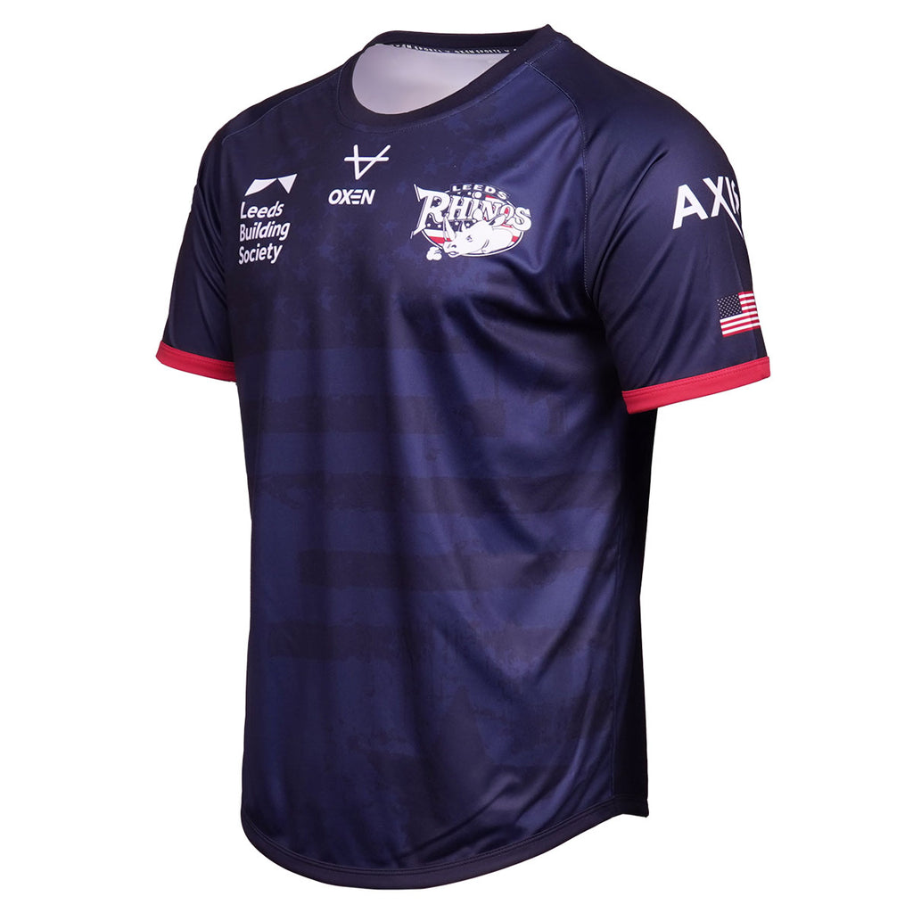 Leeds Rhinos 2026 USA Training Tee Nvy JNR
