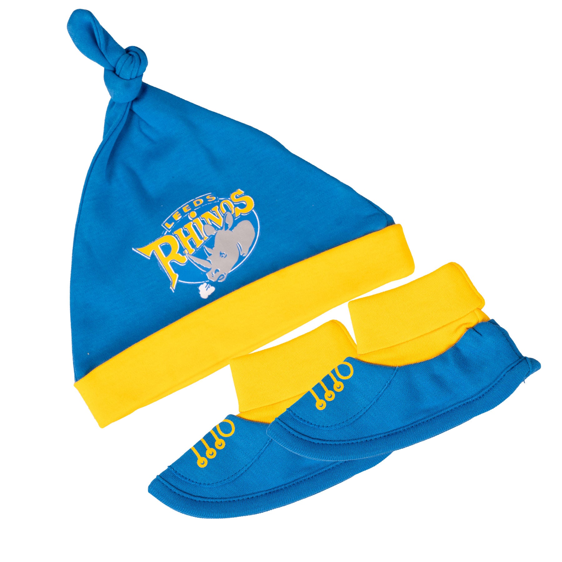 Leeds Rhinos Hat and Booties Set