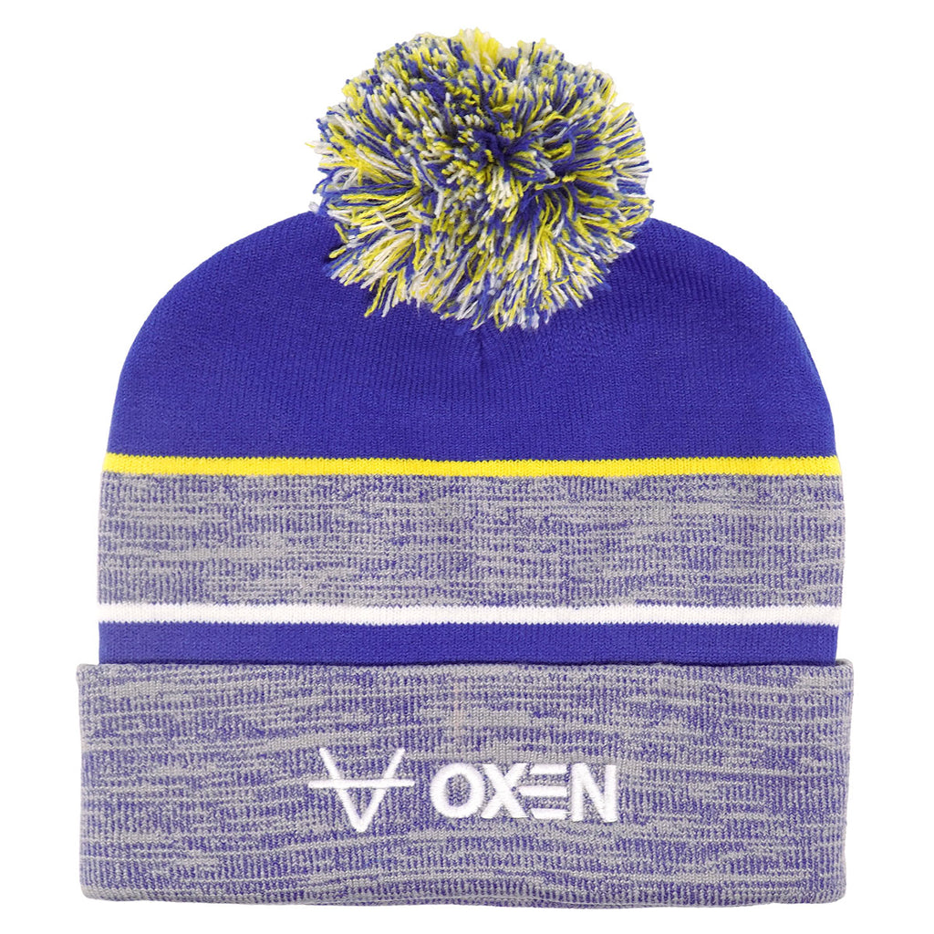 Leeds Rhinos Royal Marl Bobble Hat