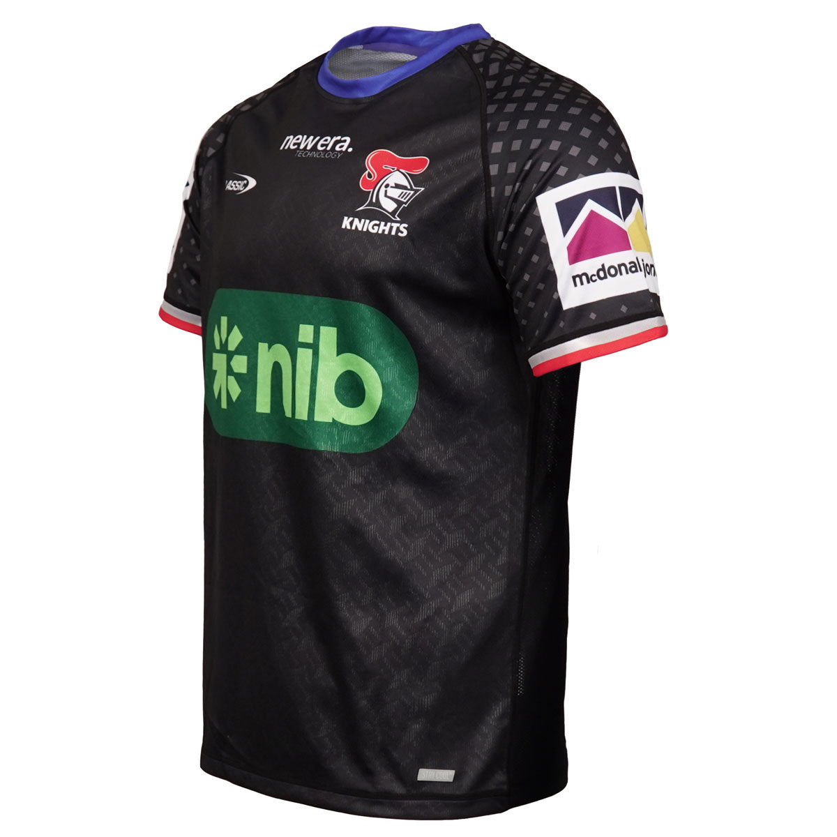 Newcastle Knights 2025 Pro Training Tee Blk