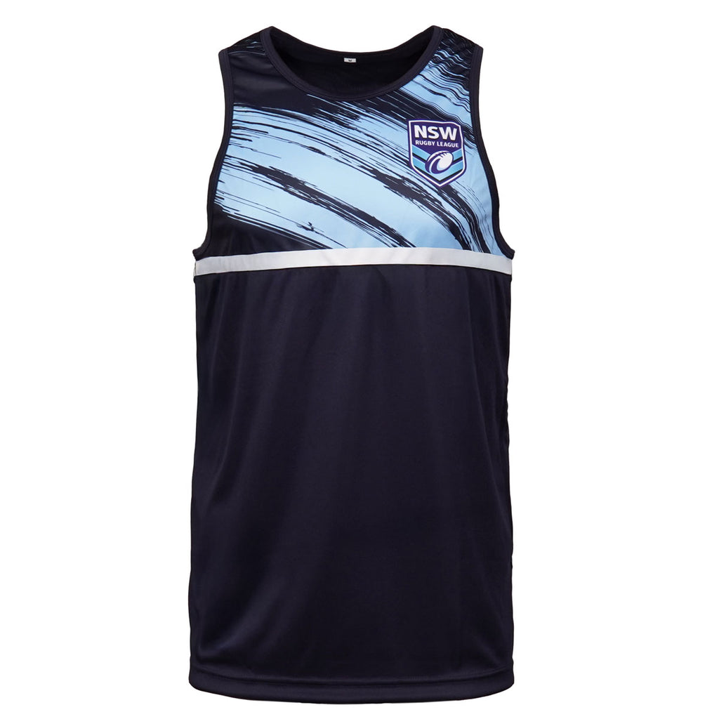 NSW26 Navy Singlet Adult