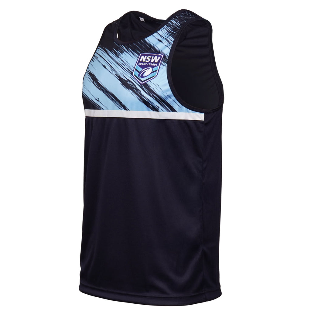 NSW26 Navy Singlet Junior