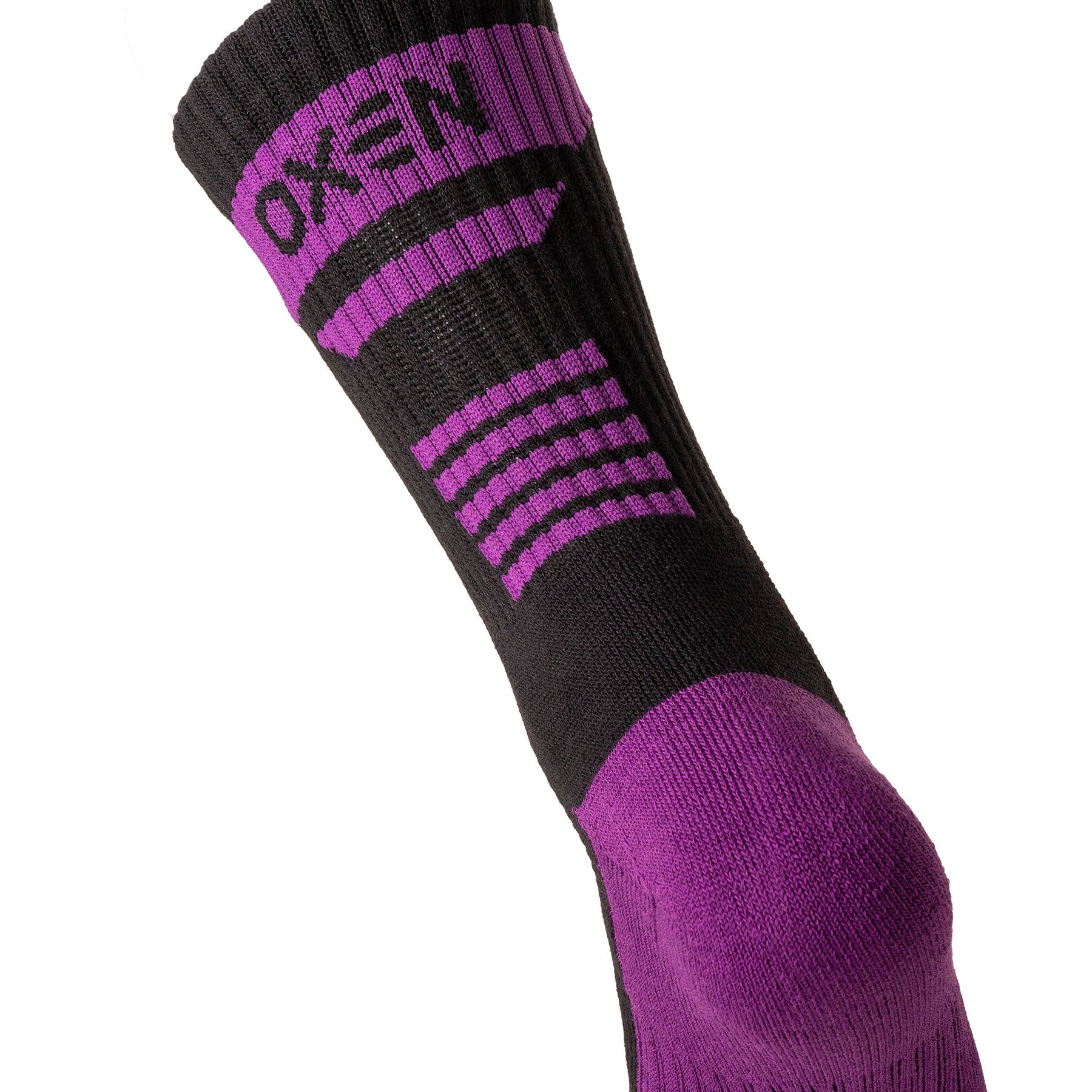 Oxen 4S Crew Socks Black/Purple