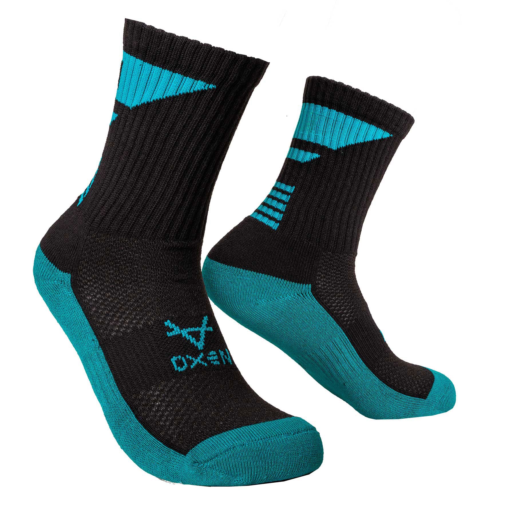 Oxen 4S Crew Socks Black/Teal