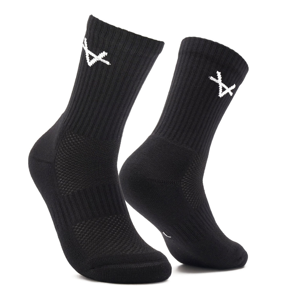 Oxen Black Crew Socks JNR