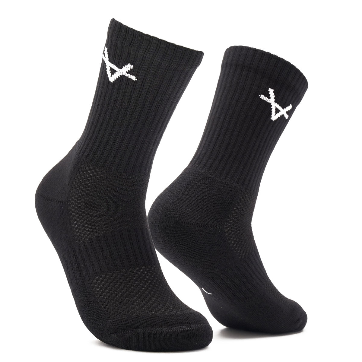 Oxen Black Crew Socks JNR