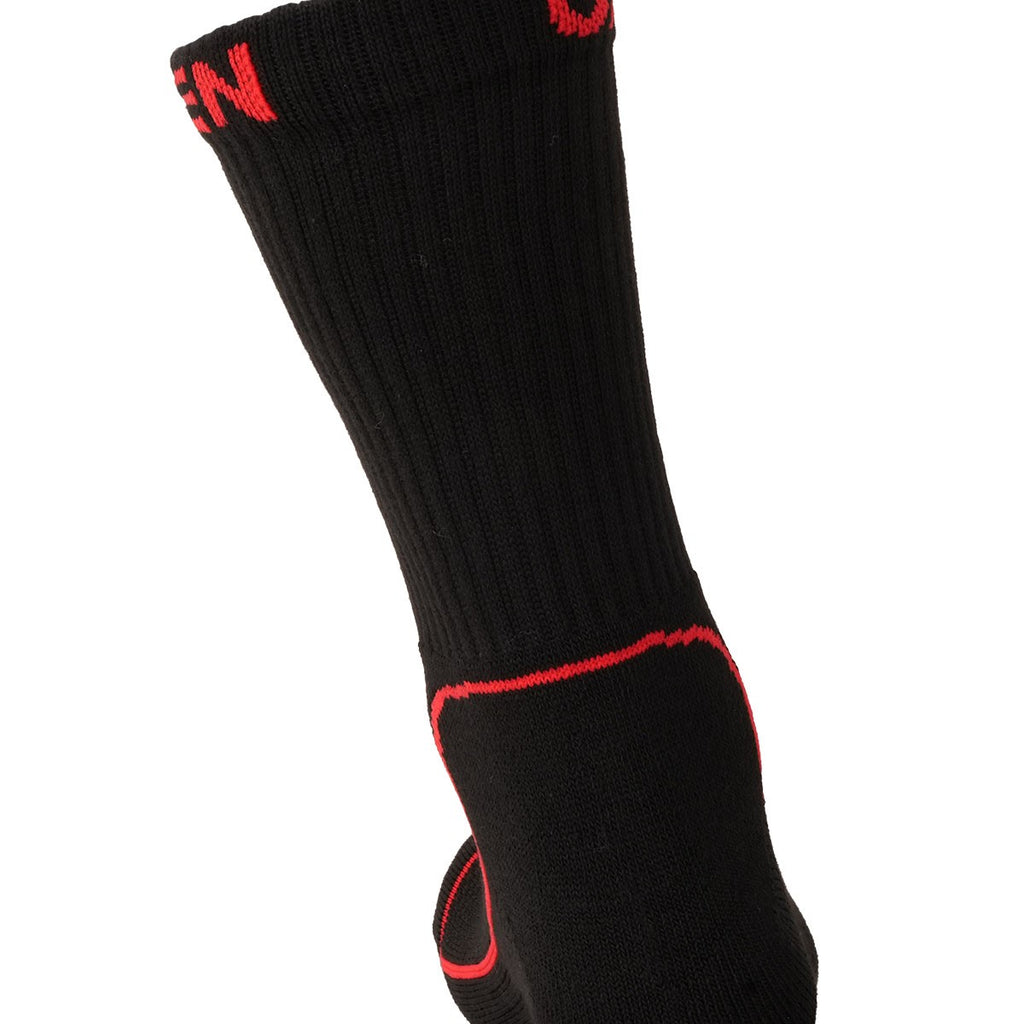 Oxen Black/Red Sports Socks