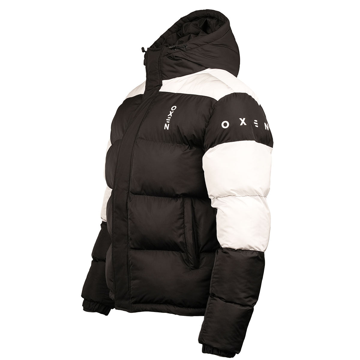 Oxen Black White Puffer Coat
