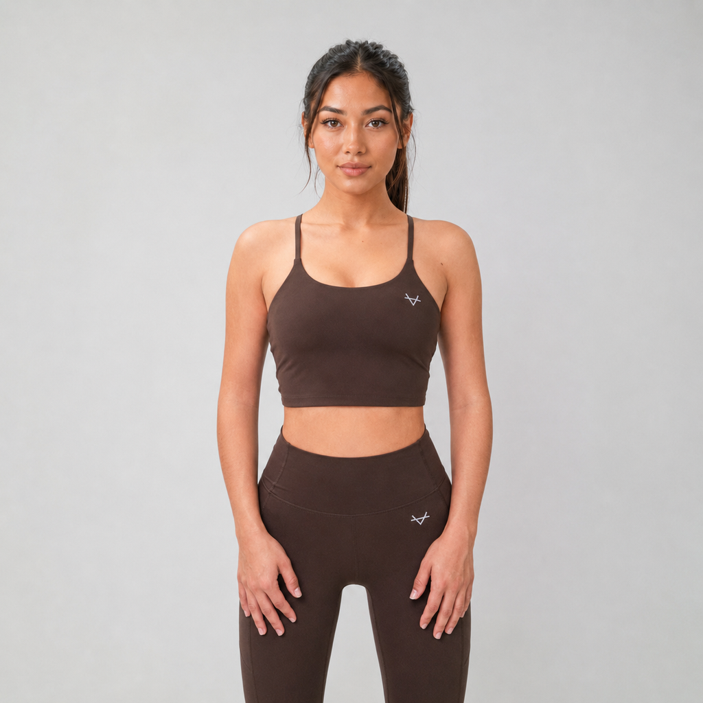 Oxen Womens Endure Sculpt Bra Top Choc