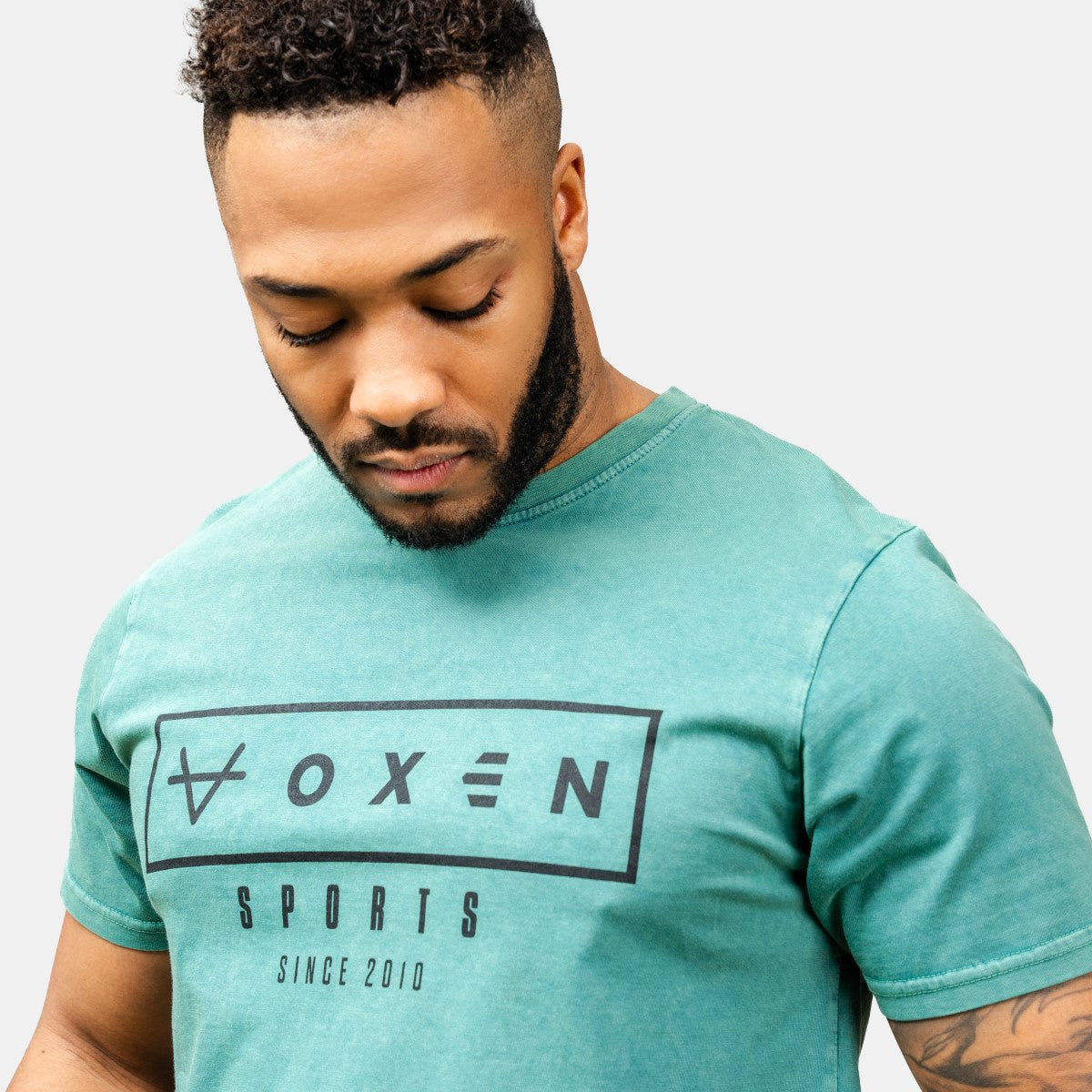 Oxen Est Washed Tee Green