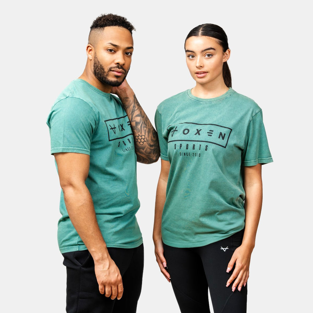 Oxen Est Washed Tee Green