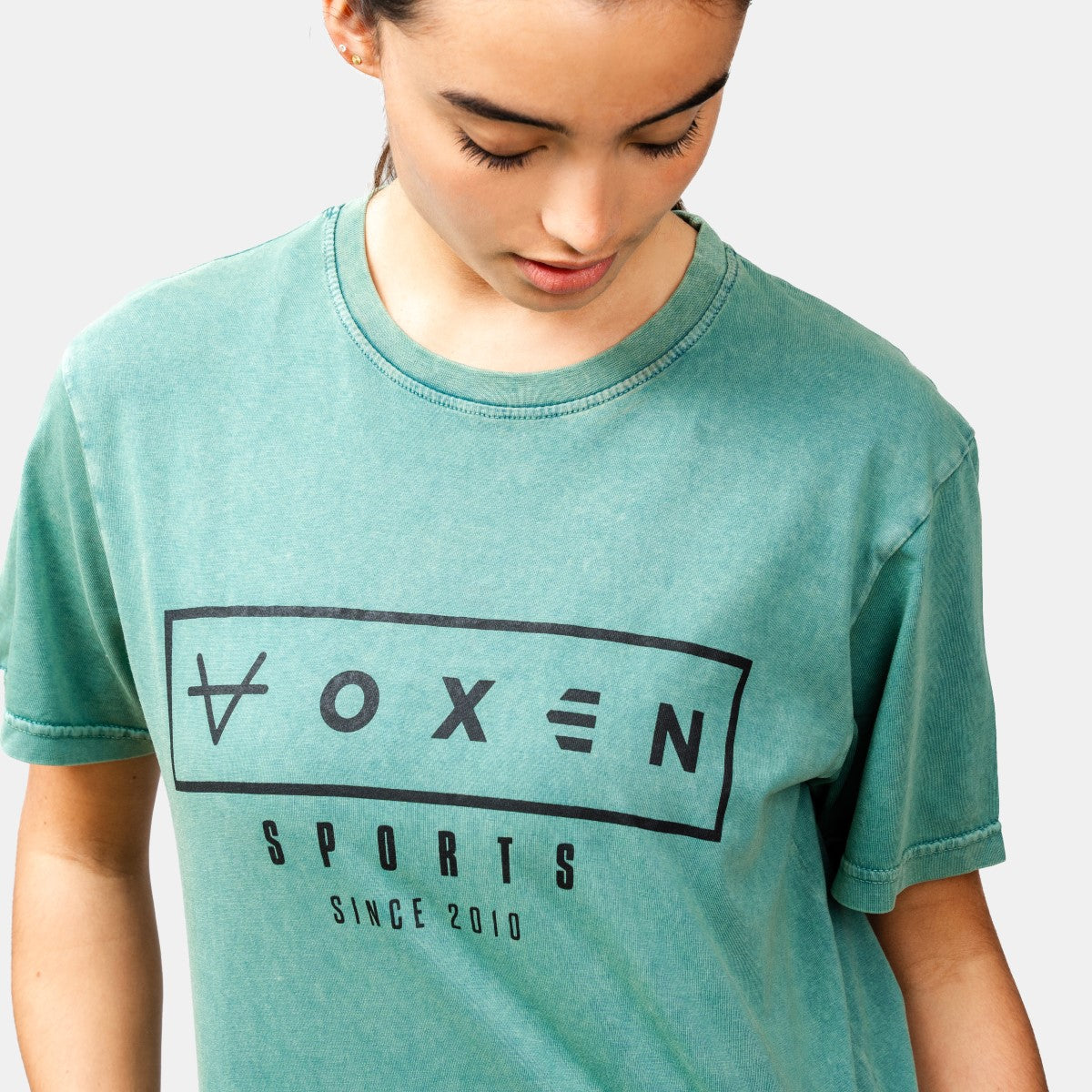 Oxen Est Washed Tee Green