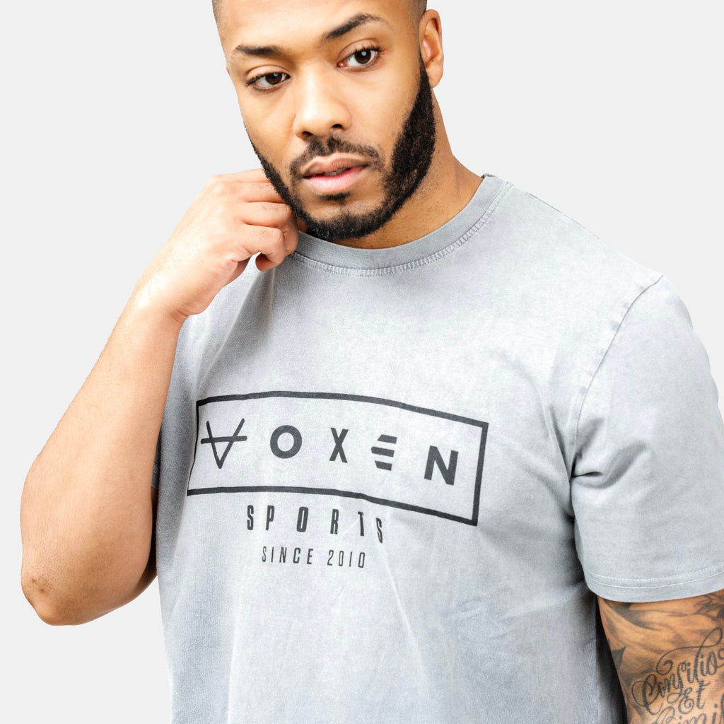 Oxen Est Washed Tee Grey