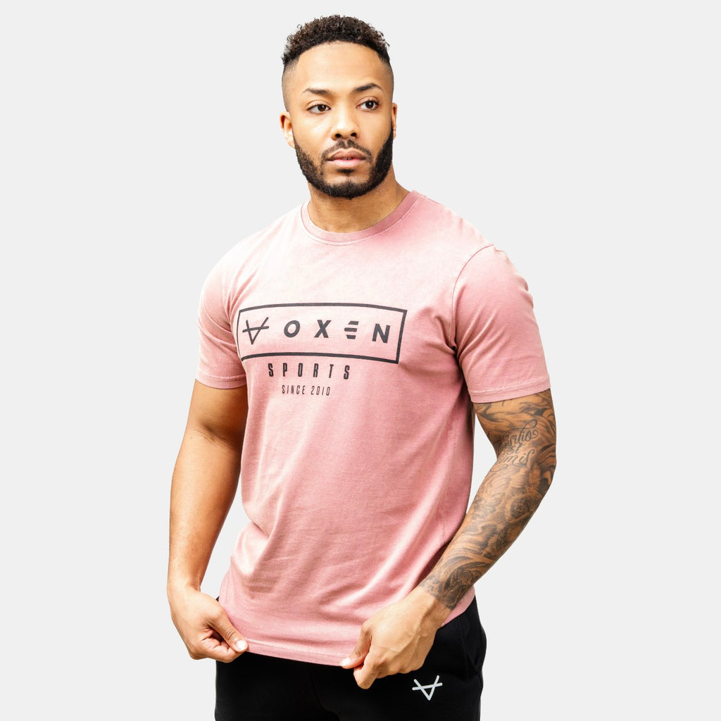 Oxen Est Washed Tee Red