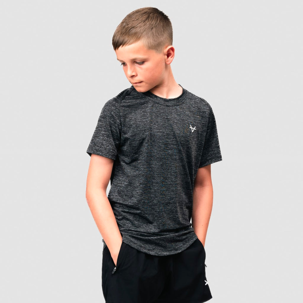 Oxen Junior Endure Tee Black/Grey