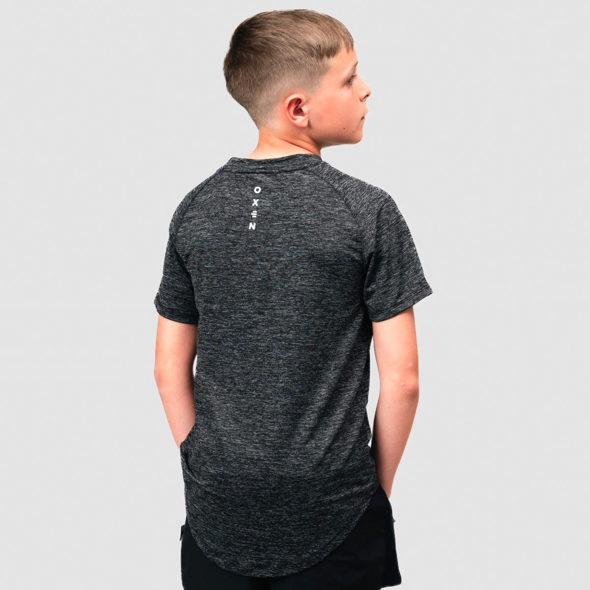 Oxen Junior Endure Tee Black/Grey