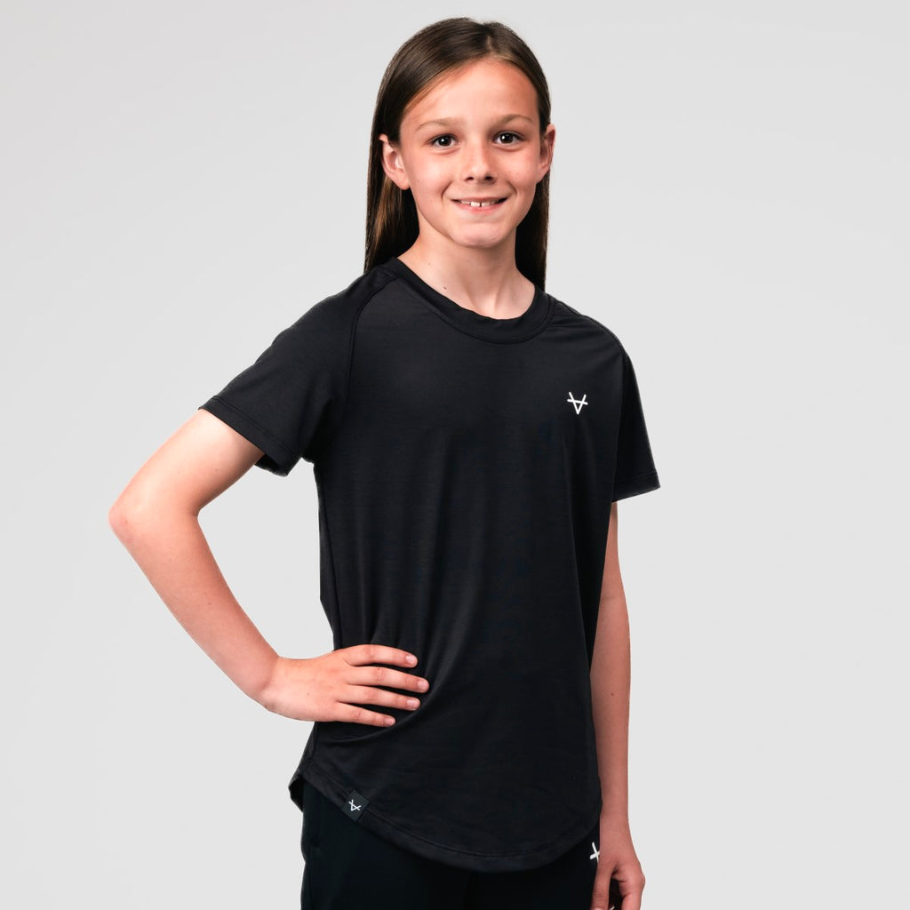 Oxen Junior Endure Tee Black