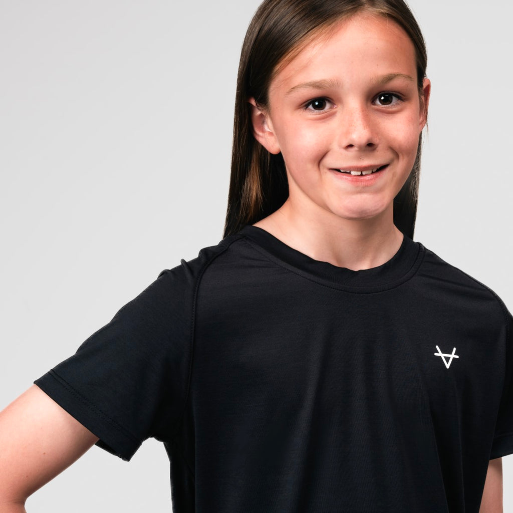 Oxen Junior Endure Tee Black
