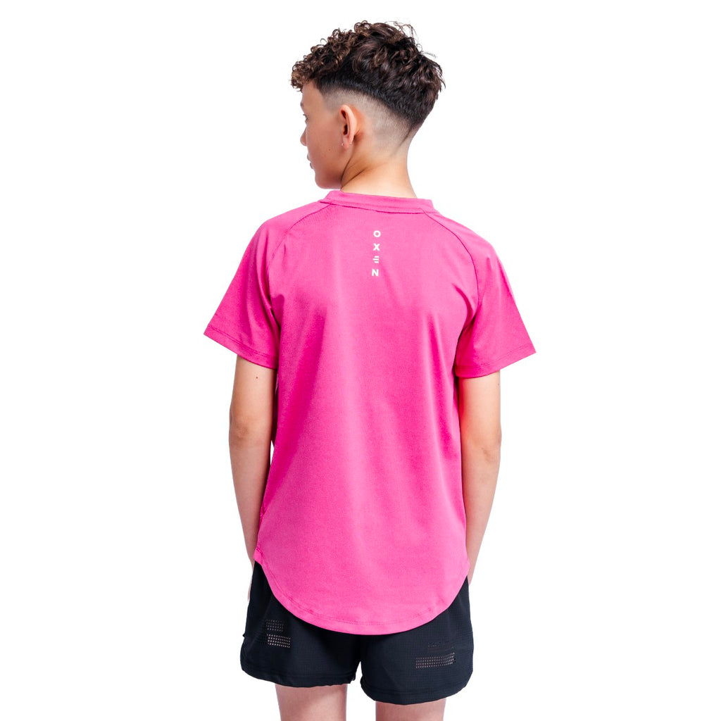 Oxen Junior Endure Tee Ruby Pink