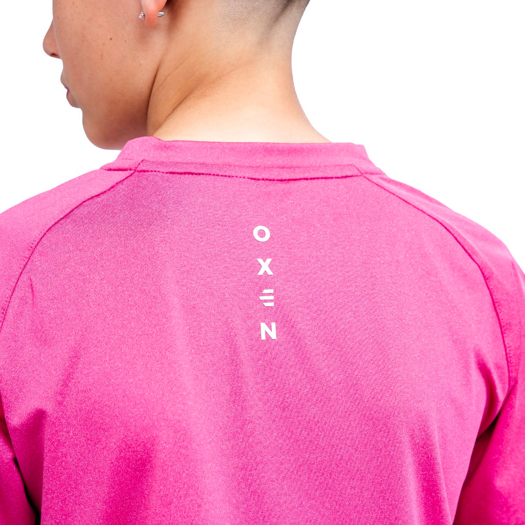 Oxen Junior Endure Tee Ruby Pink