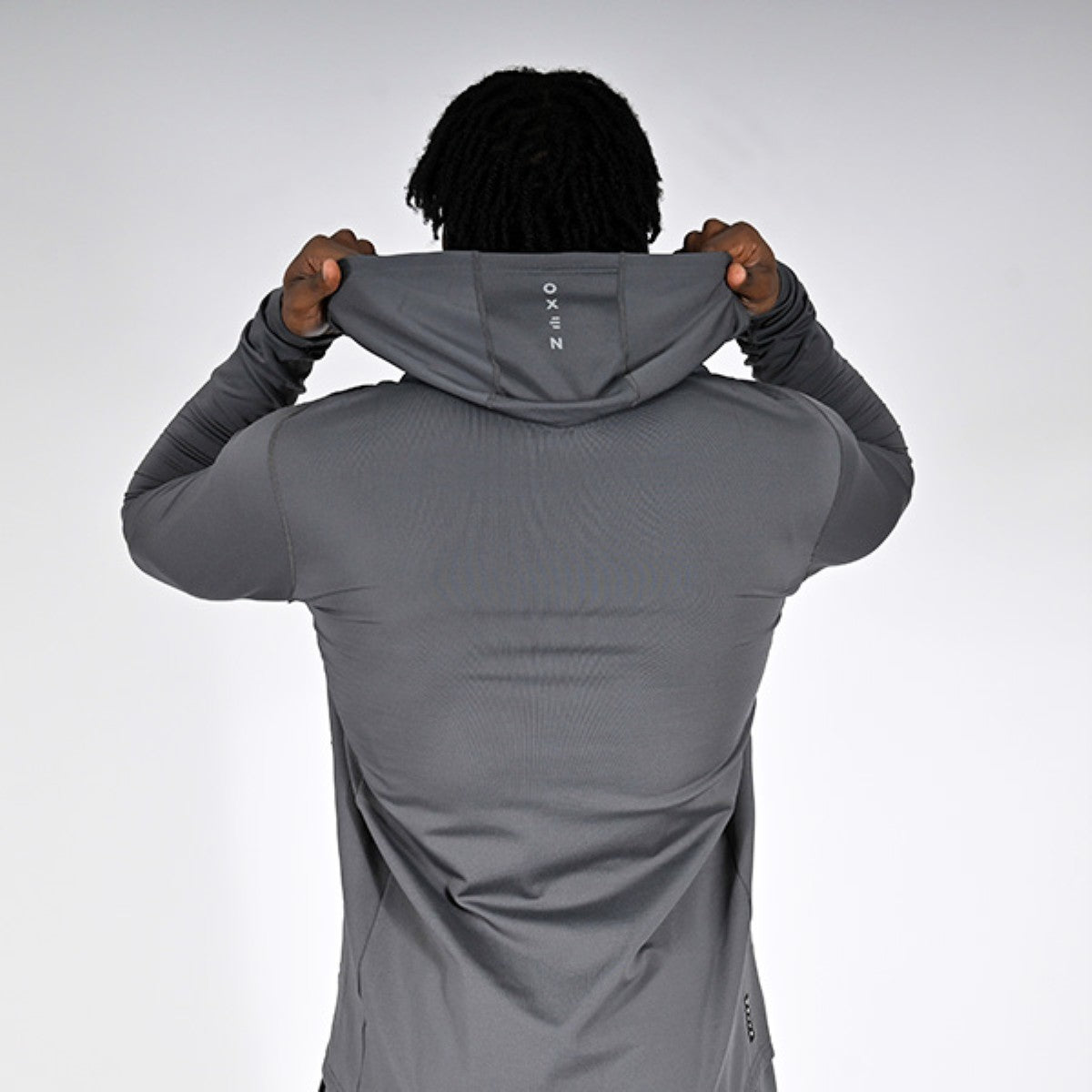 Oxen Mens Endure FZ Performance Hoody Fossil