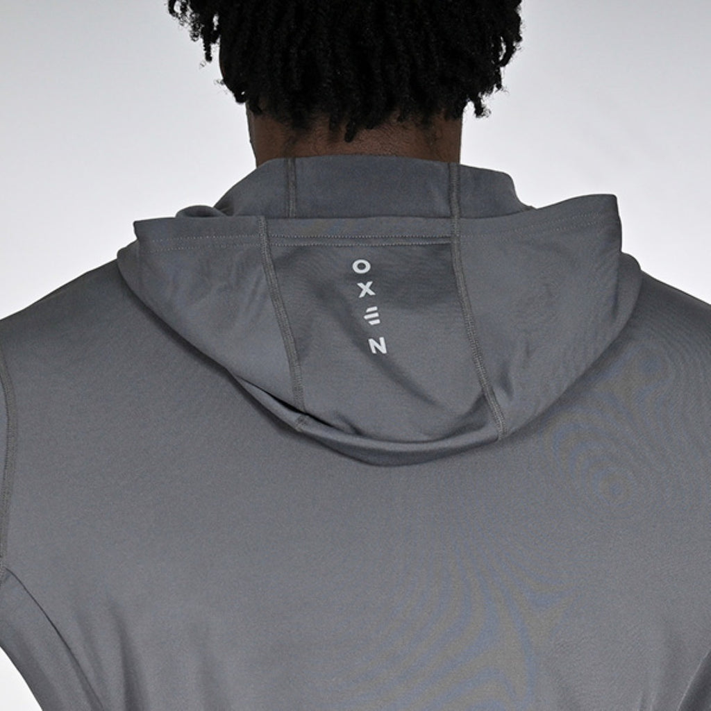 Oxen Mens Endure FZ Performance Hoody Fossil