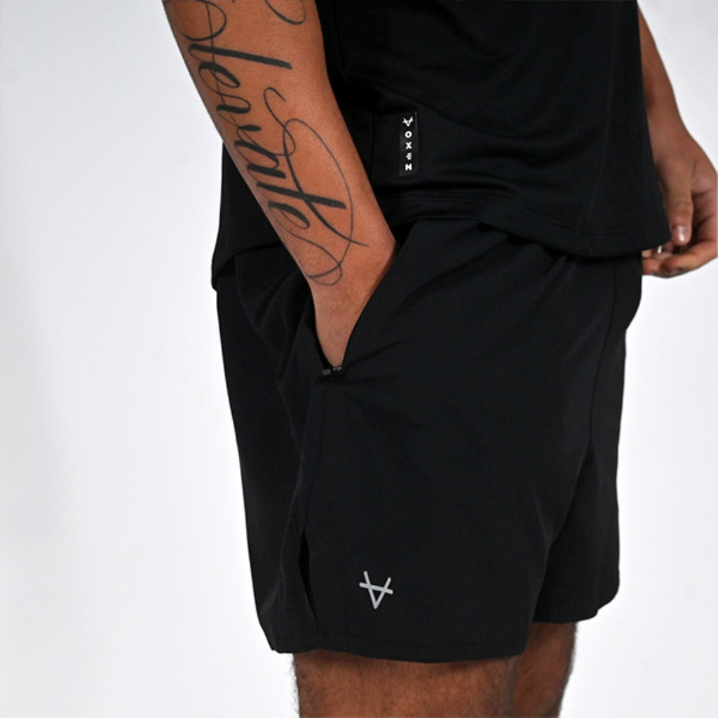 Oxen Mens Endure Performance 5" Short Blk