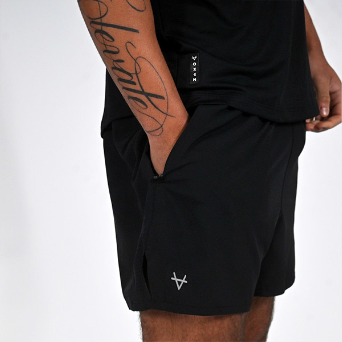 Oxen Mens Endure Performance 5" Short Blk