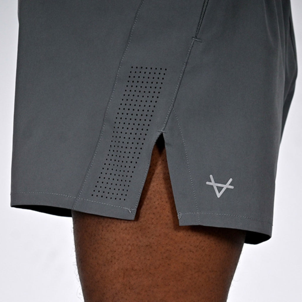 Oxen Mens Endure Performance 5" Short Fossil