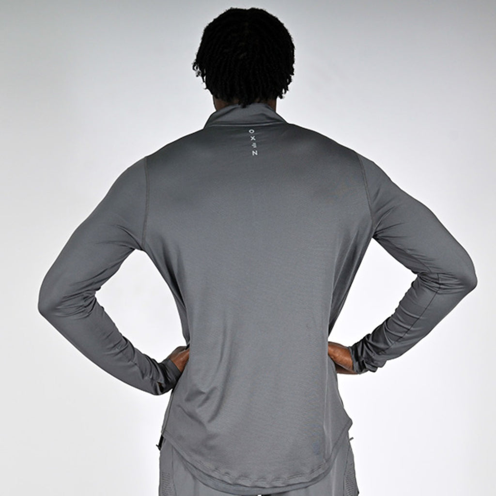Oxen Mens Endure Performance QZ Midlayer Fossil