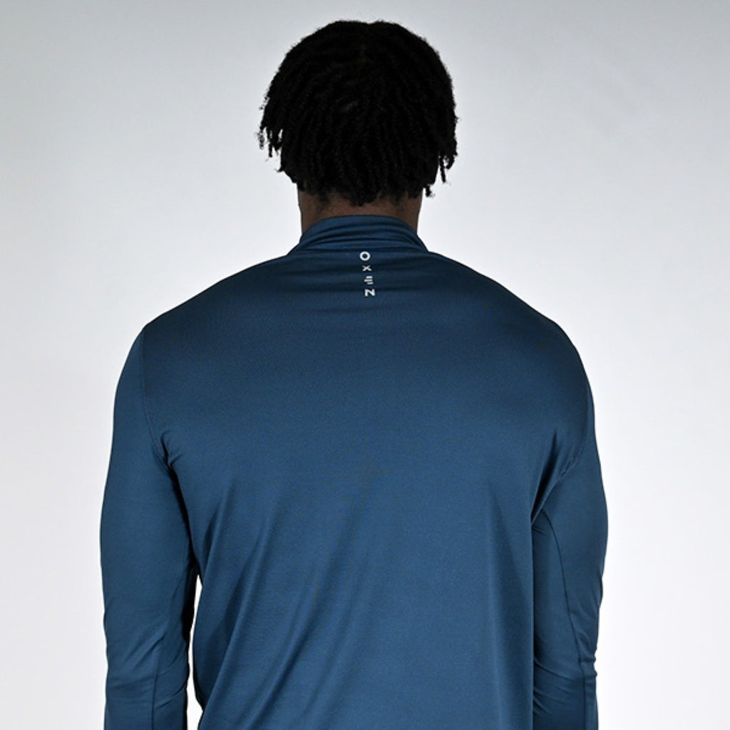 Oxen Mens Endure Performance QZ Midlayer Sapphire