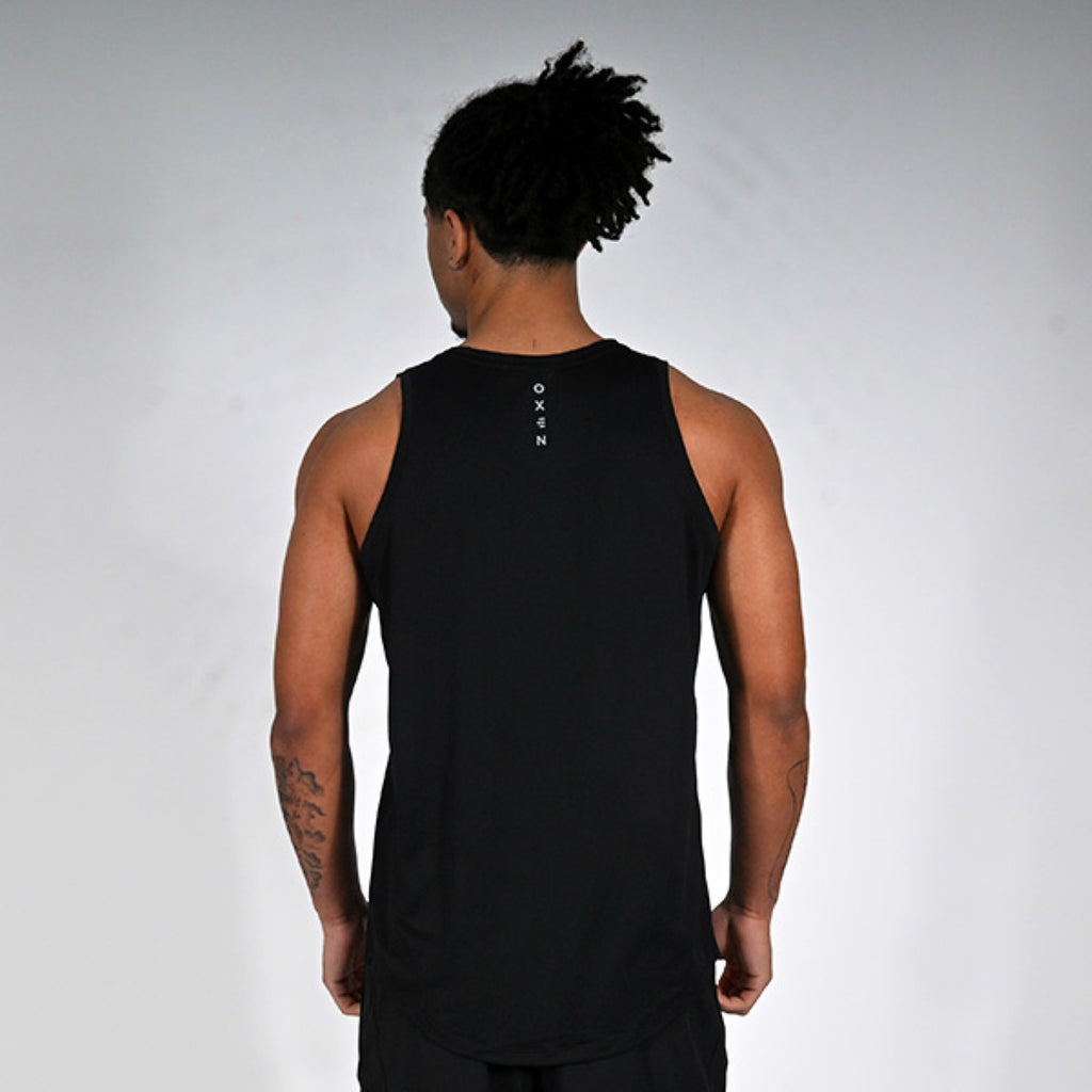 Oxen Mens Endure Performance Singlet Black