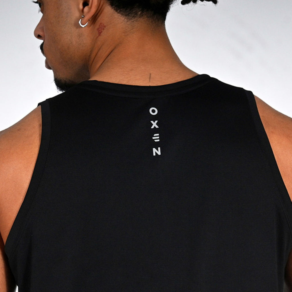 Oxen Mens Endure Performance Singlet Black