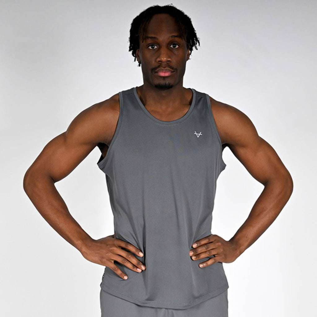 Oxen Mens Endure Performance Singlet Fossil