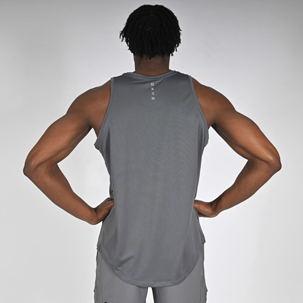 Oxen Mens Endure Performance Singlet Fossil