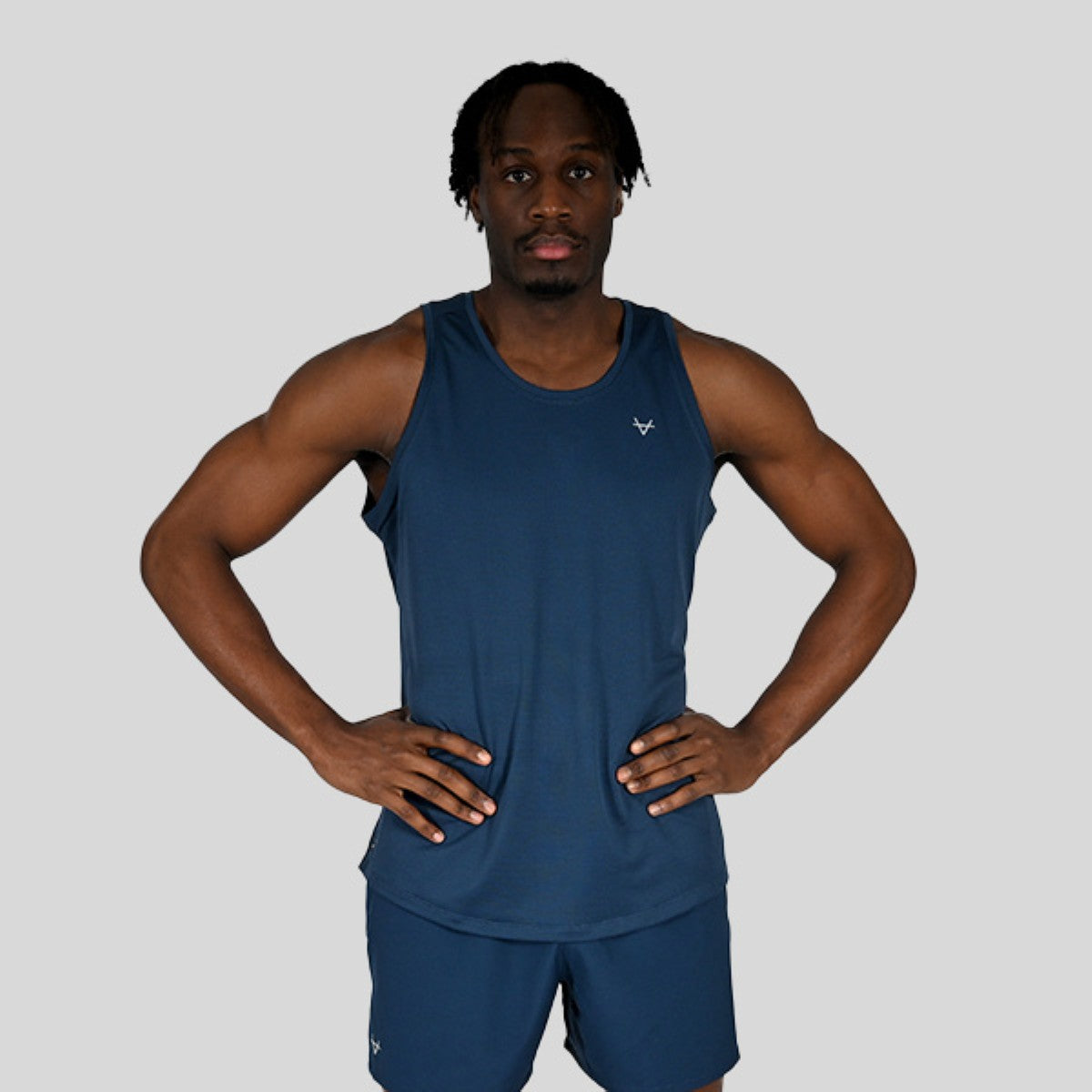 Oxen Mens Endure Performance Singlet Sapphire