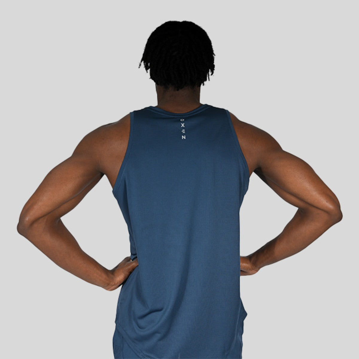 Oxen Mens Endure Performance Singlet Sapphire