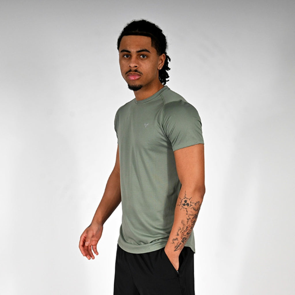 Oxen Mens Endure Performance T-Shirt Olive