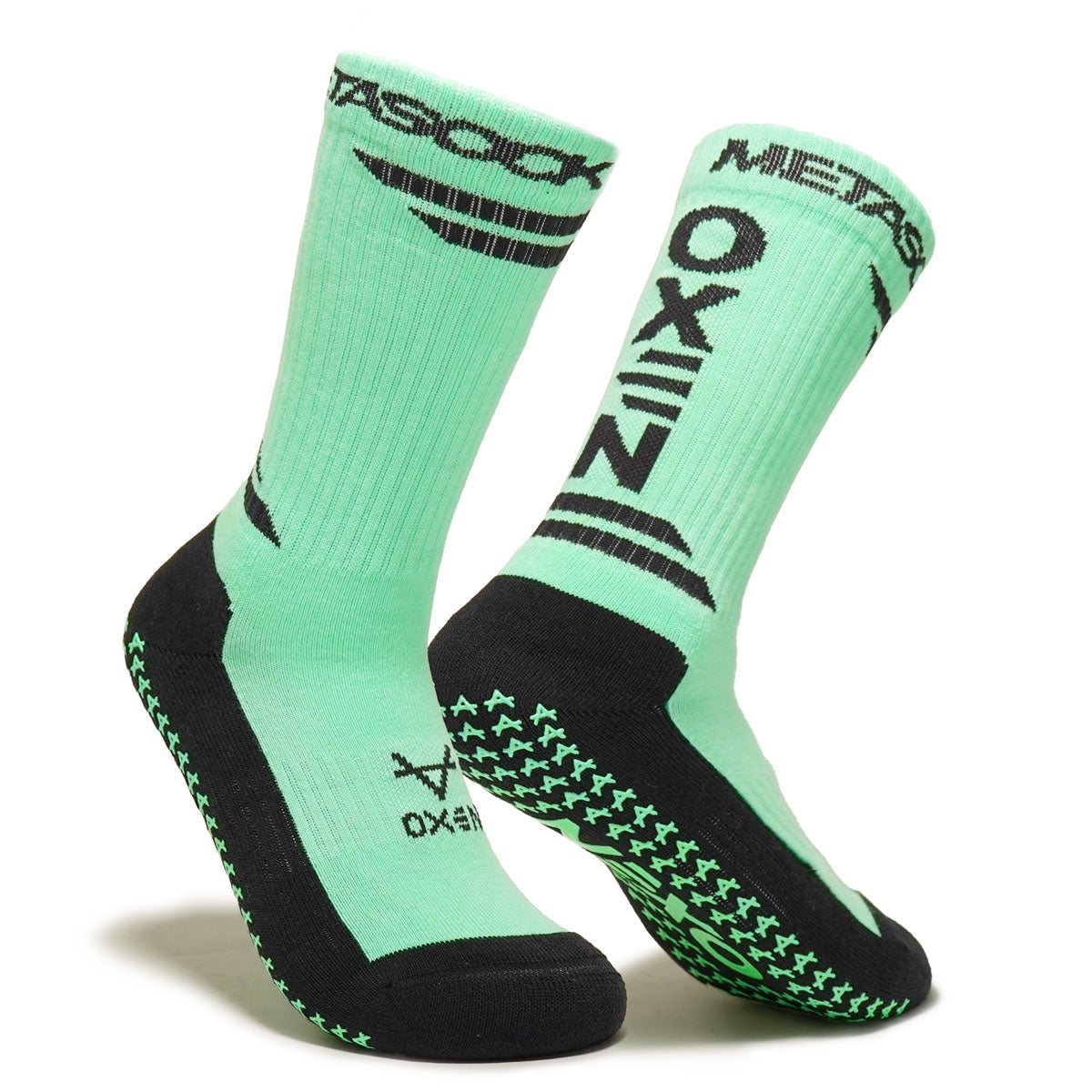 Oxen Meta Grip Socks Mint/Black JNR