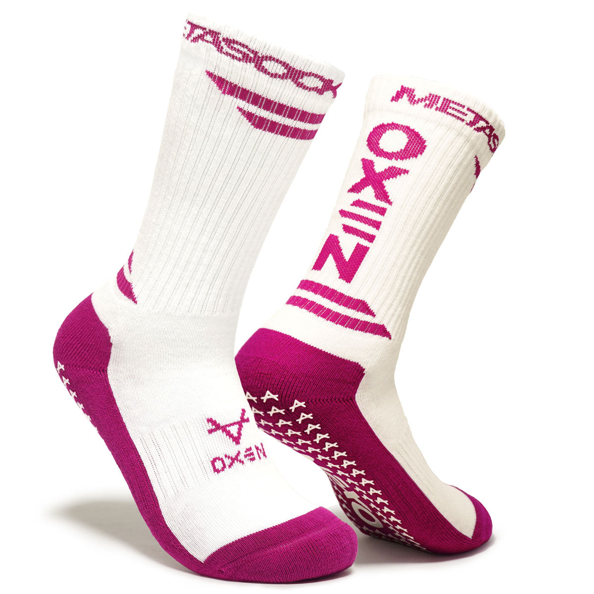 Oxen Meta Grip Socks White/Purple