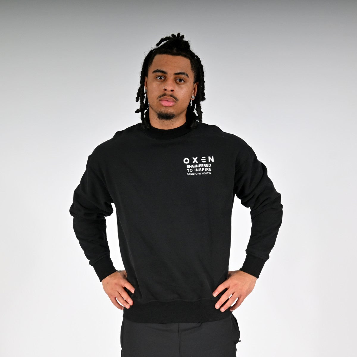 Oxen Oversized MMX Sweat Black