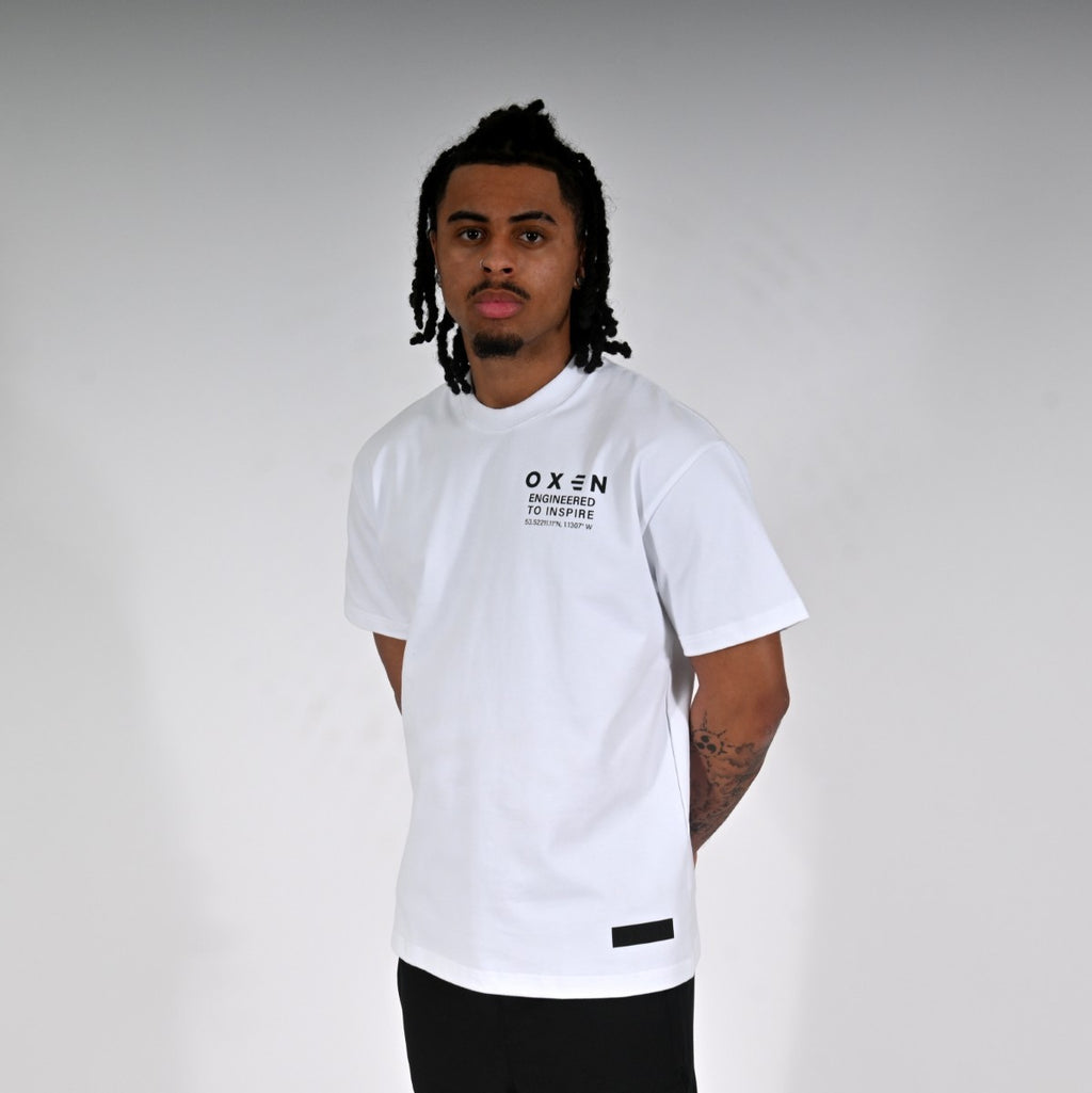 Oxen Oversized MMX Tee White