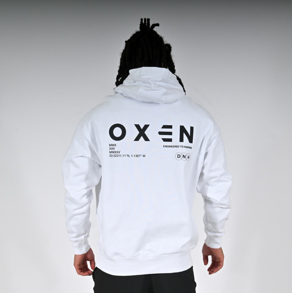 Oxen Oversized Hoody White