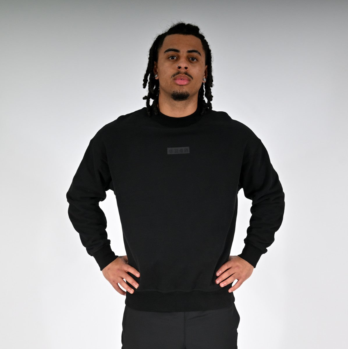 Oxen Oversized Sweat Black