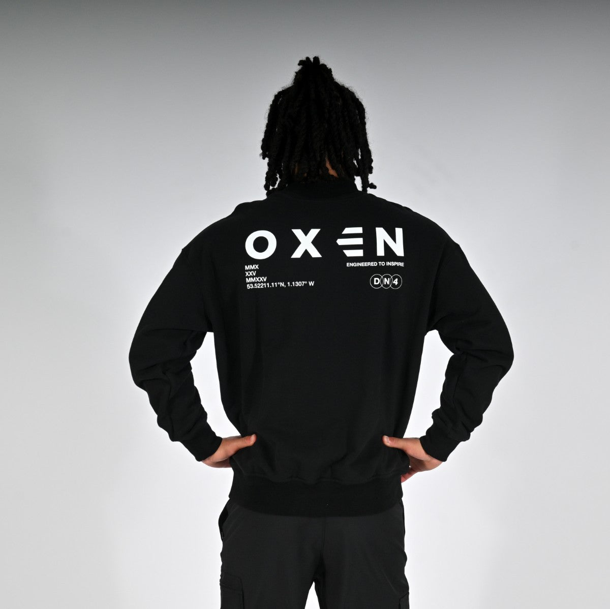 Oxen Oversized Sweat Black