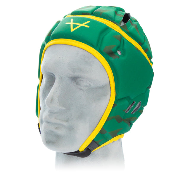 Oxen Pro Headguard Green & Gold JNR