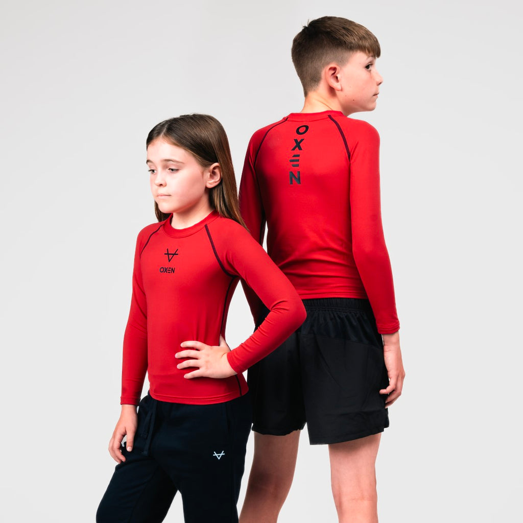 Oxen Red Baselayer Kids