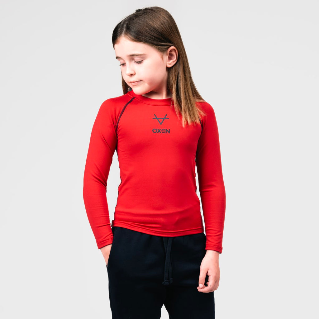Oxen Red Baselayer Kids