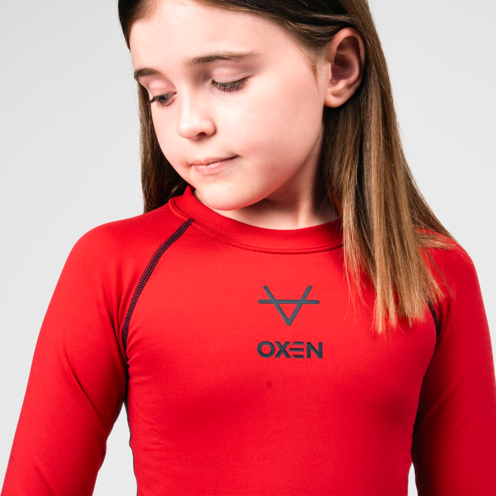 Oxen Red Baselayer Kids